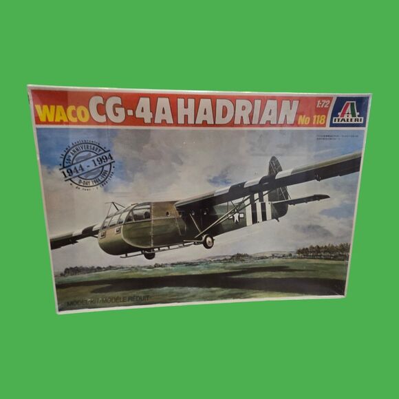 NEW Sealed 1994 Italeri WACO CG-4A Hadrian Glider D-Day WWII Model Kit 1:72 - Picture 1 of 5